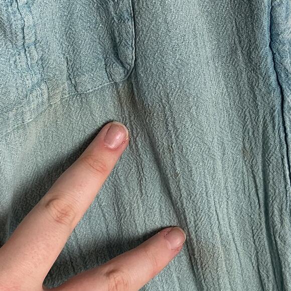 Ripcurl Womens Surf Pants Pure Cotton Drawstring Boho Chic Pants Blue - Picture 9 of 15